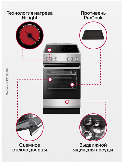Плита электрическая HANSA FCCX580009