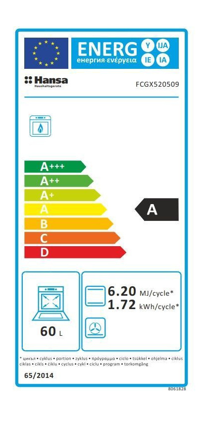 Кухонная плита Hansa FCGX520509