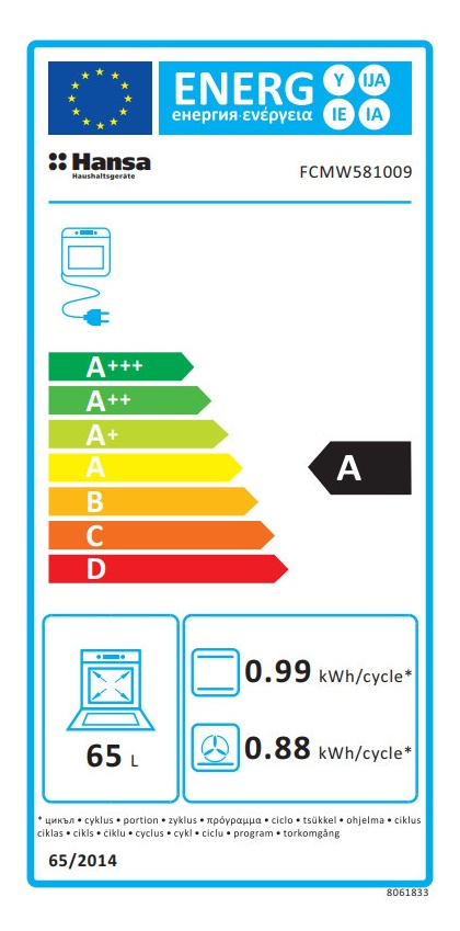 Плита газовая Hansa FCMW581009