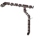 Универсальная водосточная система серая 